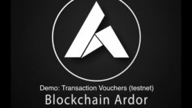 Blockchain Ardor: Demo of Transaction Vouchers- Invoicing, Exchange Withdrawals, Share Distributions