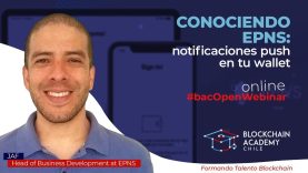 #bacOpenWebinar: Conociendo EPNS: notificaciones push en tu wallet