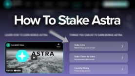 How to Stake ASTRA Tokens – Astra DAO Tutorials