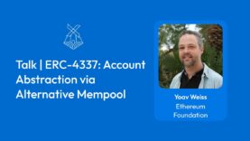 Talk | ERC 4337: Account Abstraction via Alternative Mempool